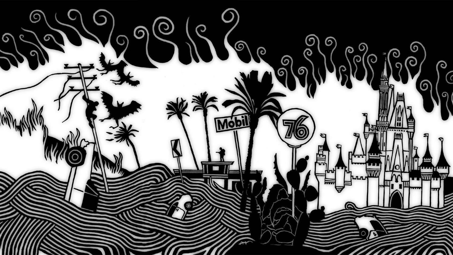 Atoms for Peace "Amok". Atoms for Peace "Amok (CD)". Рисунки Стэнли Донвуд. Atoms for Peace арт.